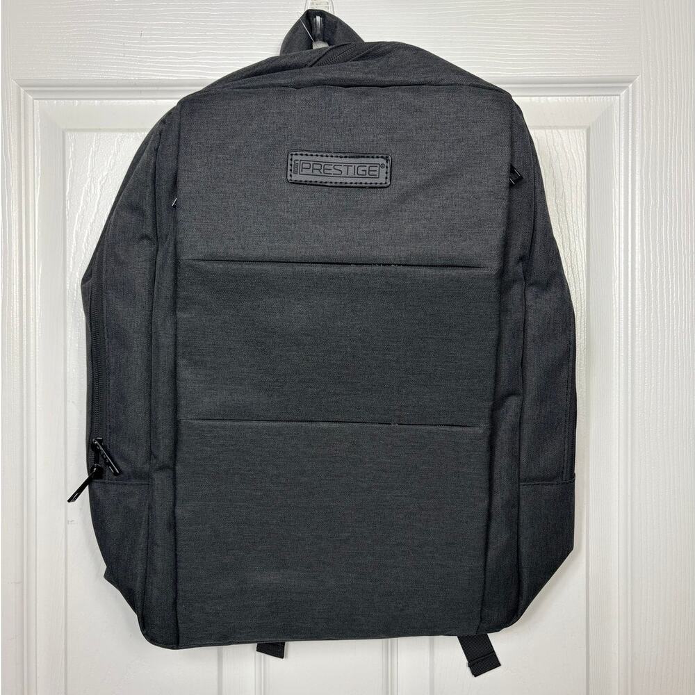 Prestige Black Backpack for 17 Inches Laptop Water Resistant NEW